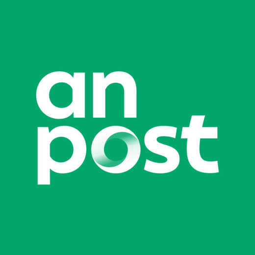 An Post logo on a green background